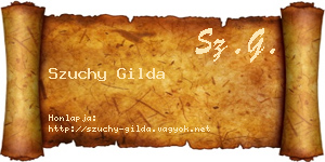 Szuchy Gilda névjegykártya